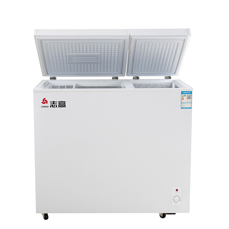 志高158/266L双温冰柜家用小型冷藏冷冻保鲜两用商用大容量冷柜