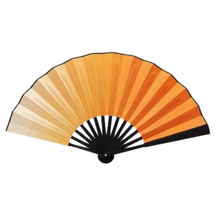 美周郎舞蹈扇子折扇橘色渐变色中国风醉春风古典舞跳舞演出专用扇