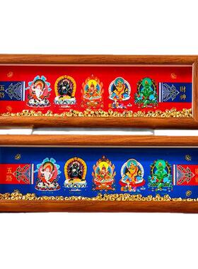 黄财神唐卡五路财神挂画招财