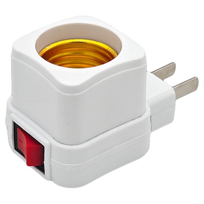 移动E27螺口插头插电节能LED灯泡 带开关小夜灯 转换灯头墙壁灯座