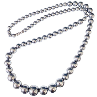 天然太赫兹项链太硅石塔链钛赫石圆珠锁骨链女男全新现货直销