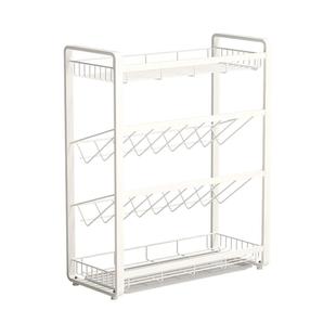 厨房调料品置物架斜放式台面壁挂油盐酱醋佐料调味收纳架家用神器