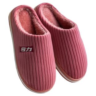 回力棉拖鞋秋冬男士软底防滑保暖居家情侣室内毛拖鞋女月子鞋冬天