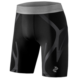 左右力量五分压缩裤液态氨纶专业篮球运动跑步健身紧身裤G级基因