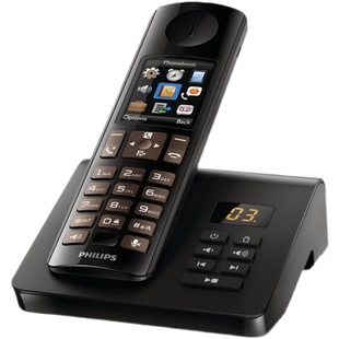 飞利浦d705 d700数字无绳电话机办公家用子母机座机豪华彩屏显示