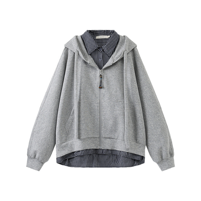 西町村屋休闲假两件外套女2026春季新款韩系设计感上衣XHBA10041