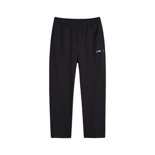 李宁运动裤男款秋冬季新款裤子棉长裤宽松直筒休闲裤男士针织卫裤