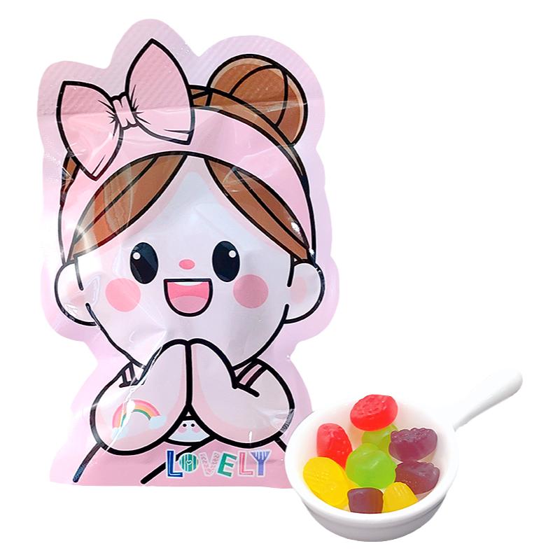 小牛顿欢喜小女神男神果水果汁橡皮软糖宝宝宴手抓包伴手礼儿童糖