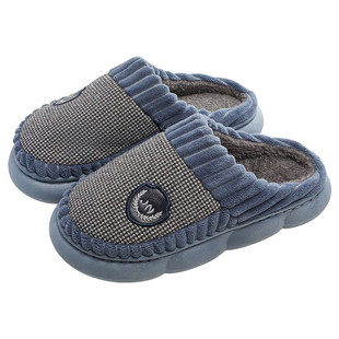 男士棉拖鞋秋冬季家居室内厚底防滑加大码46 47防臭保暖 2025新款