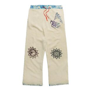 【MIMIHADID】Bella同款阔腿裤度假裤遛弯裤老钱百搭白色华夫格女