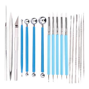 超轻石塑粘土软陶泥细工棒针手办模型泥塑黏土抹刀开眼刀金属工具