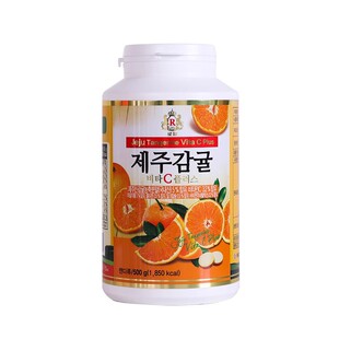 韩国vc片柑橘济州岛维生素c片VC咀嚼片男女士VC片维他命维C咀嚼片