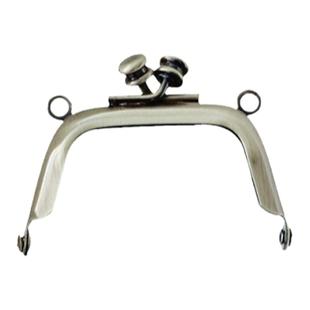 5CM精致迷你款梯形小口金双O圈挂耳光面无孔口金多色