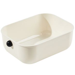 圆球桌面收纳盒化妆品零食杂物收纳筐桌上高级感长方形整理置物盒