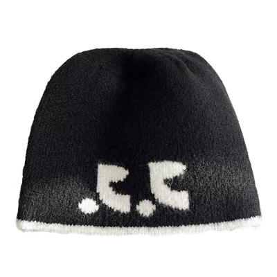 韩国小众品牌RR字母冷帽秋冬新款