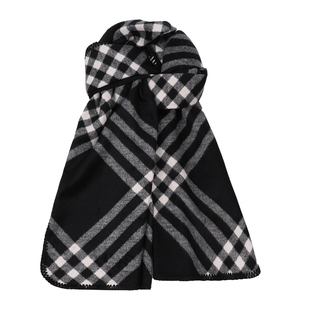 蜗牛爬爬家复古锁边格子围巾女秋冬保暖时髦斗篷优雅贵气百搭围脖