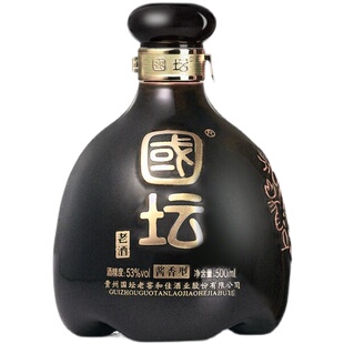 国坛 老酒 甲骨文老窖酱香型白酒53度500ml单瓶装6年经典高粱坤沙