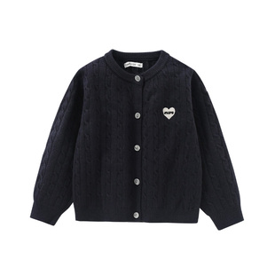 D.Bkyer女童外套毛衣针织衫儿童女孩红色新年衣服过年上衣秋冬季