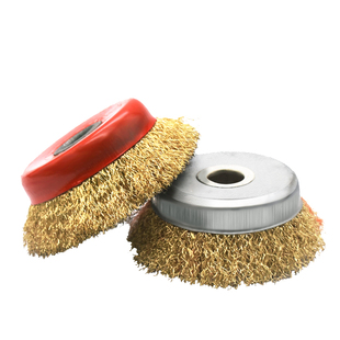碗型钢丝轮打磨除锈机用钢丝刷125/100型角磨机钢丝抛光轮10/16孔