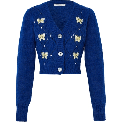 【折扣】Alessandra Rich 女慵懒风刺绣混纺开襟衫