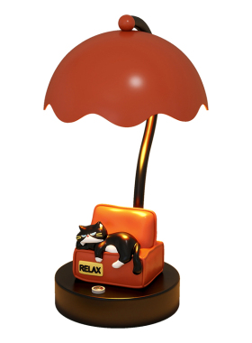 创意猫咪床头灯客厅沙发旁高级感