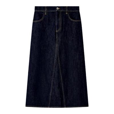 【长绒棉】Laurel劳芮新款经典休闲牛仔半裙女LWL353Q03200