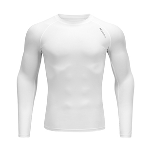 维动紧身衣长袖男秋冬加绒运动跑步训练健身套装高弹速干压缩上衣