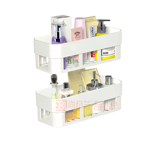 卫生间置物架厕所浴室置物架免打孔洗漱台洗手间墙上壁挂式收纳架