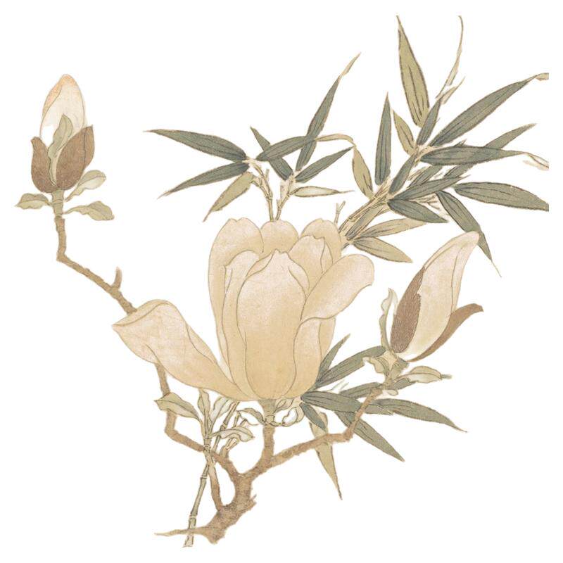 明孙克弘百花图工笔重彩花卉画国画高清微喷复制装饰学习临摹范本