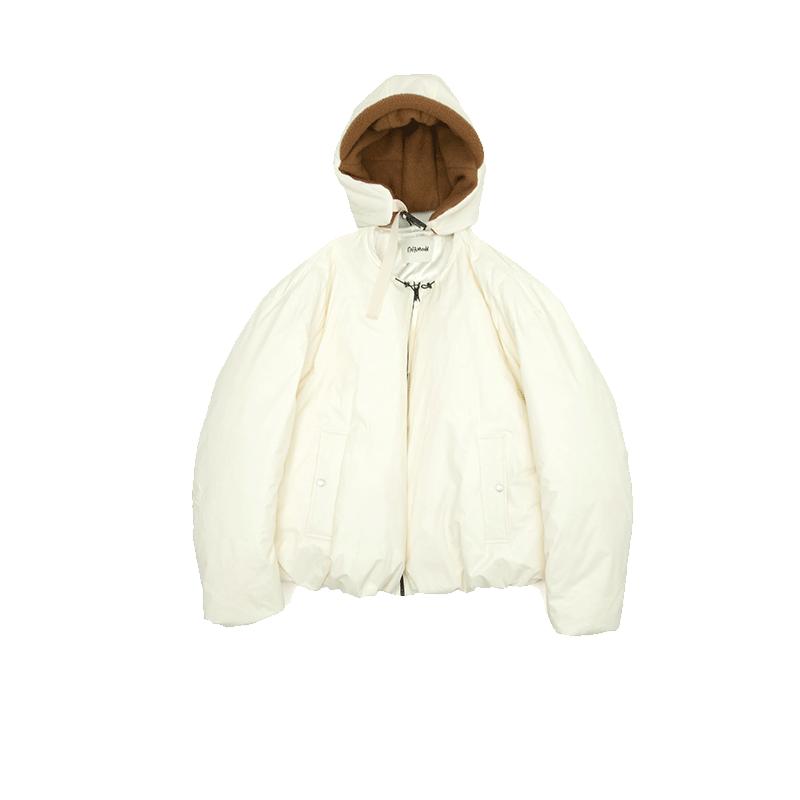 fafamoon设计师品牌 冬季时尚造型感防寒保暖外套飞行员羽绒服女