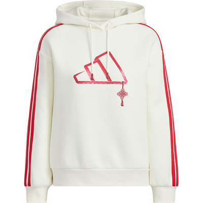 Adidas/阿迪达斯正品CW HOODY女士双面针织连帽卫衣JZ1638