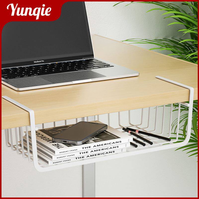 日式橱柜下挂篮厨房杂物宿舍书桌隔板艺收纳分层挂篮铁收纳篮架