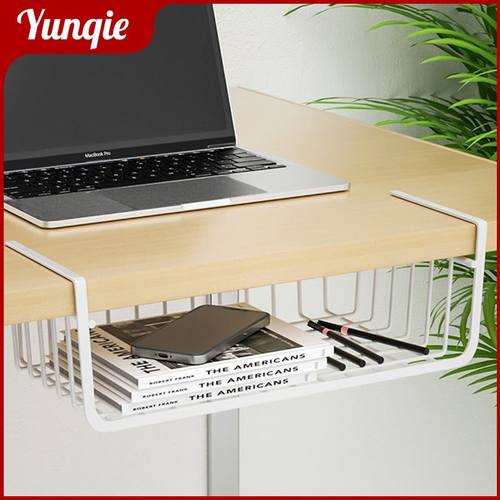 日式橱柜下挂篮厨房杂物宿舍书桌隔板艺收纳分层挂篮铁收纳篮架