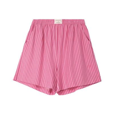 安之伴【巨凉感】纯棉睡裤女款夏季甜美宽松条纹短裤可外穿家居裤