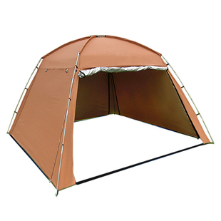 凉棚防雨户外防蚊虫遮阳棚多人野外活动棚子庭院天幕银胶沙滩帐篷