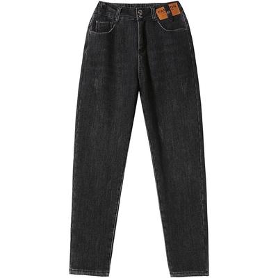 羊羔绒牛仔裤女加绒加厚小个子