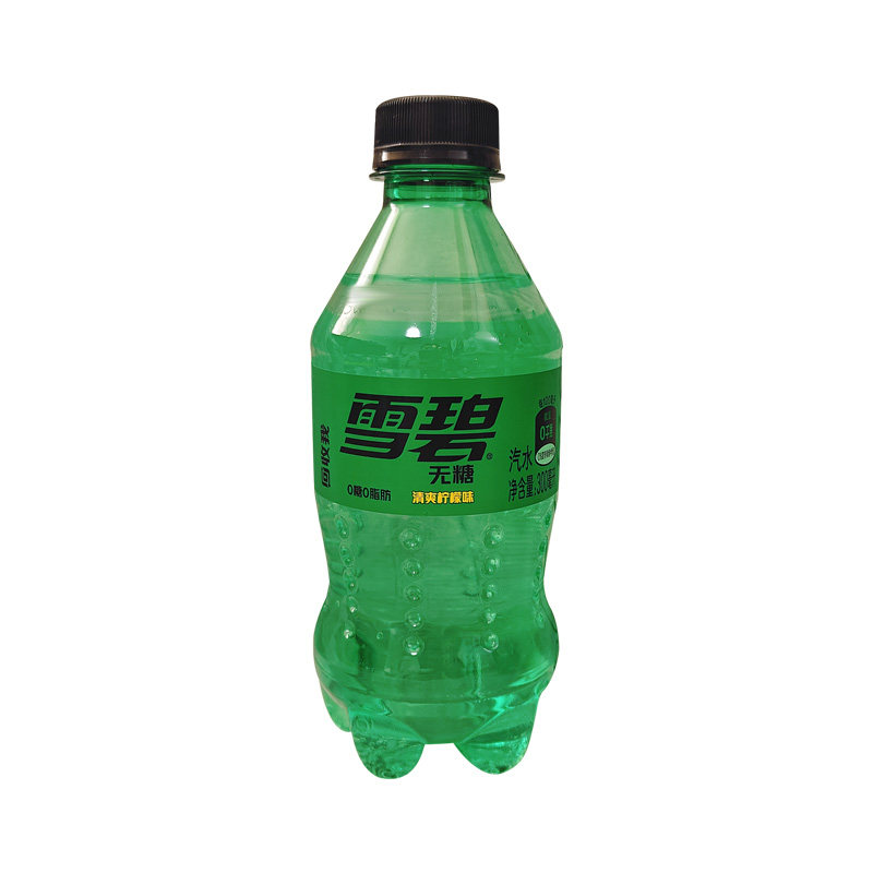 雪碧无糖零卡柠檬味汽水300ml