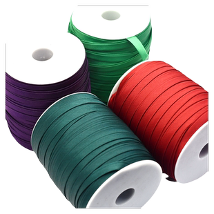 领口压边服装辅料缎带色丁布料对折衣服镶边丝带旗袍包边条滚边条