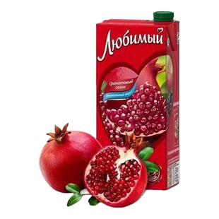 俄罗斯进口果汁原装果味饮料喜爱牌0添加剂混合橙汁芒果汁950mlx2