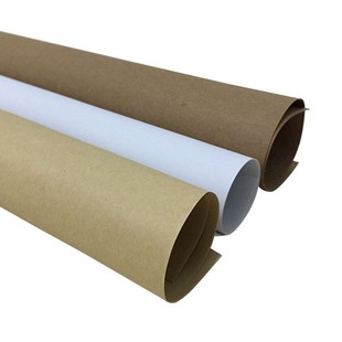 包邮全开大张复古牛皮进口牛皮卡白牛皮纸服装打版纸包书皮包装纸