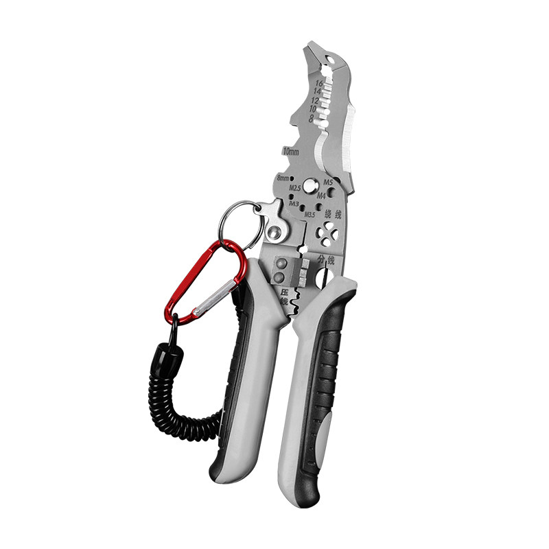 21合一多功能电工专用剥线钳剥分线钳绕线剪线剥线皮压线剥线钳子