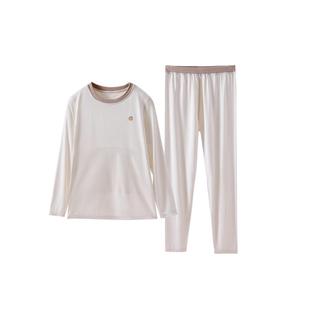 Q21小暖皮山茶油儿童保暖内衣套装男士女士高弹A类秋衣裤睡衣