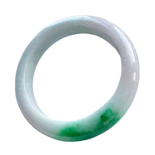 翡翠林 大圈口翡翠手镯62 老坑冰种阳绿玉镯63缅甸天然满绿宽边61