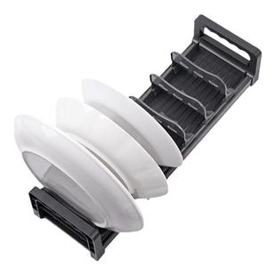 可调节间距碗碟架厨房柜内碗盘收纳架抽屉碗架内置碗碟沥水架碗架