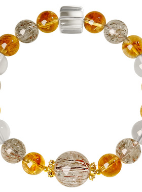 宫里上新福光宝华黄水晶手链