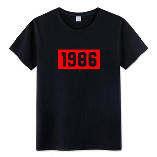 关系佟丽娅江达琳同款衣服1986白色纯棉短袖T恤女宽松半袖潮