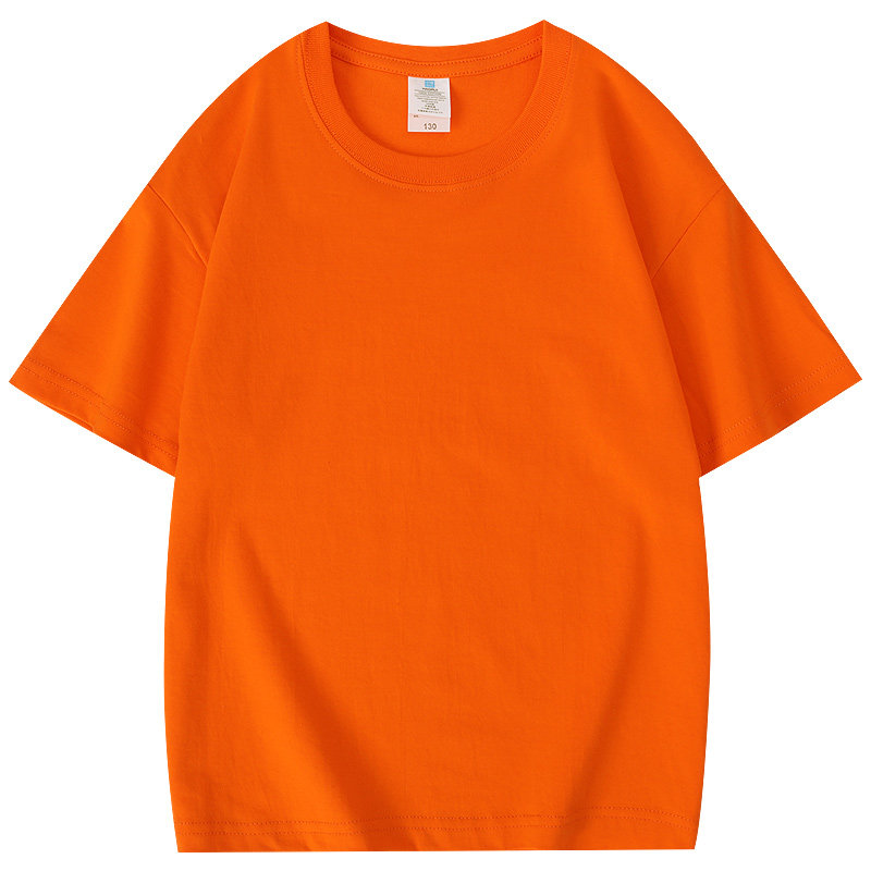 儿童纯棉T恤定制diy班服活动衫订做LOGO空白手绘扎染短袖印制字图