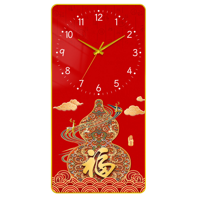 新款静音万年历挂钟装饰画石英钟