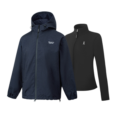 安欧兔三合一冲锋衣女防牛仔外套