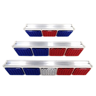 双面岗亭警示爆闪灯220V物业保安亭信号灯工程路口led交通信号灯